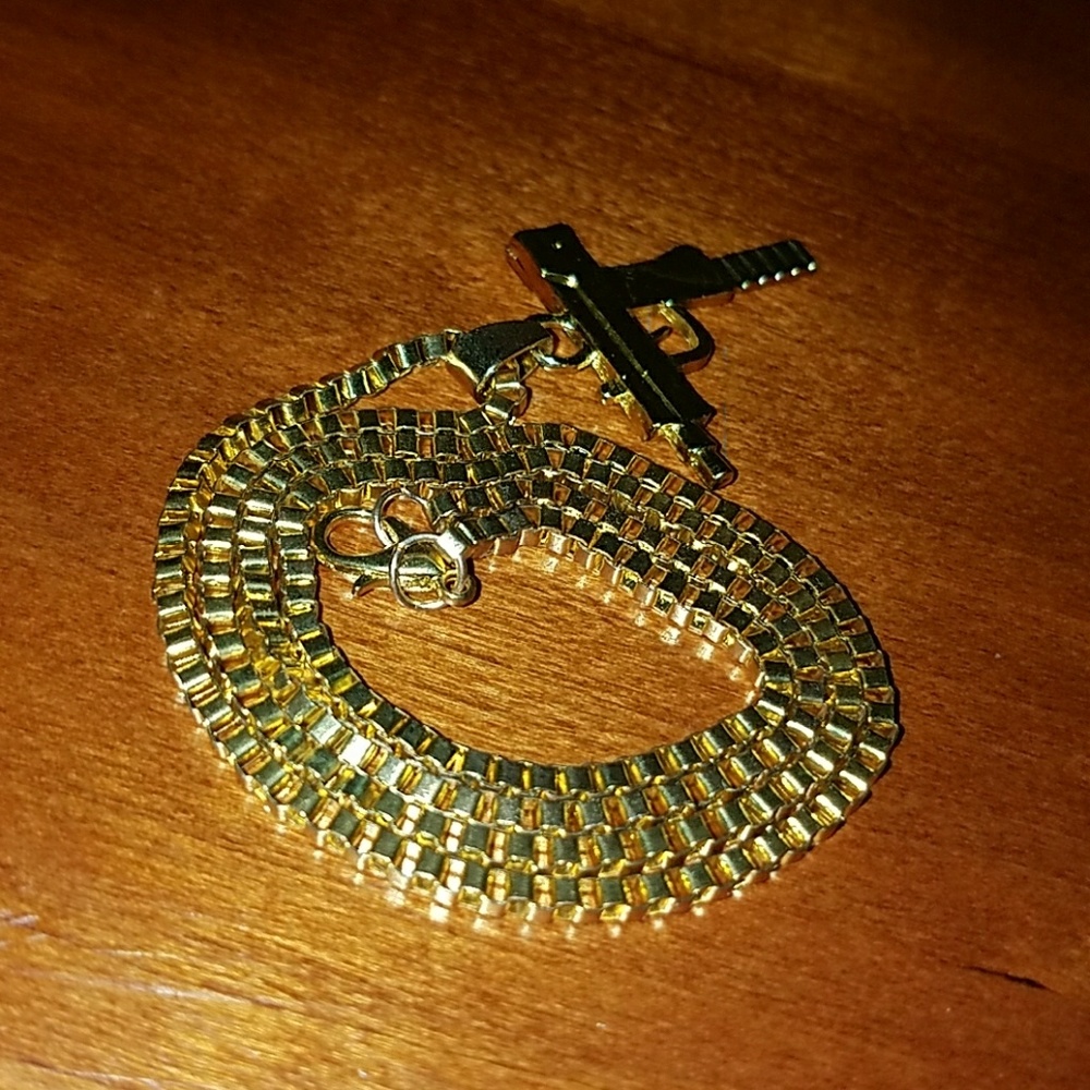 Gold Uzi Chain
